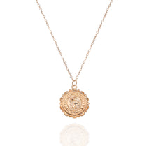 Load image into Gallery viewer, Flower Coin Necklace