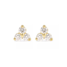Load image into Gallery viewer, Triangle Flower Earstuds
